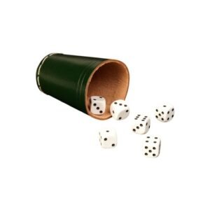 The Leather StreetS Custom Dice Cup – Embossed, Stitched & Travel-Friendly